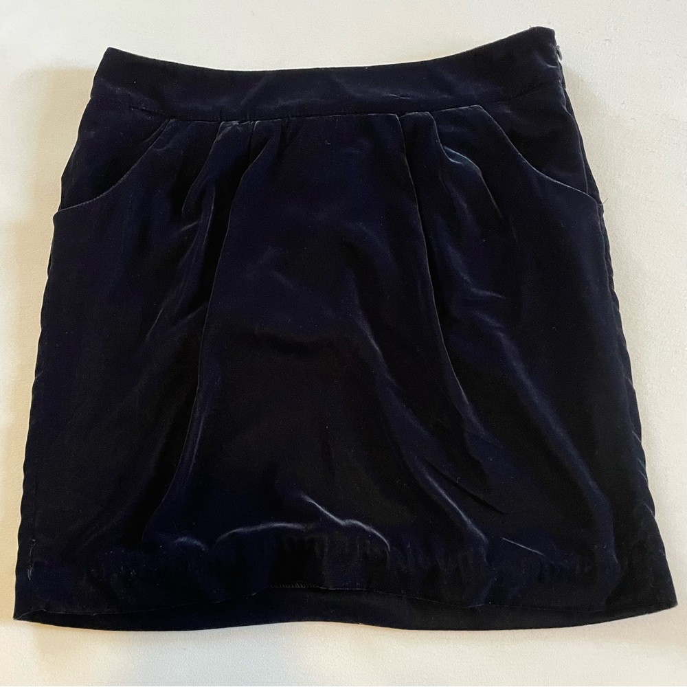 Gap velour pencil skirt women’s size 8 holiday party dark academia Wendy Adams